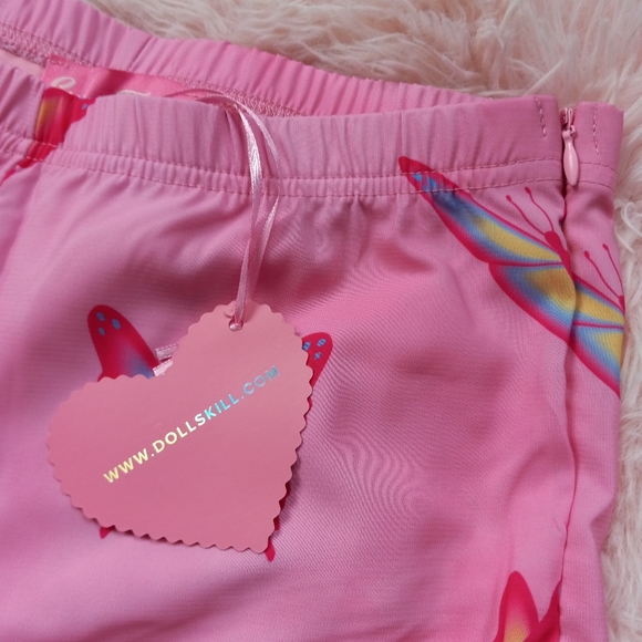 LAST 1! Fit&flare SUPER BELLS! Kawaii slightly sheer dolls kill 🦋  bellbottoms - Picture 3 of 16